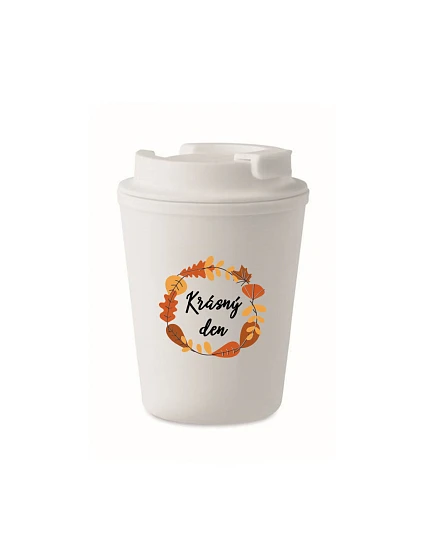 KRÁSNÝ DEN (PODZIM) - bílý termohrnek 300 ml KRÁSNÝ DEN (PODZIM) - bílý termohrnek 300 ml