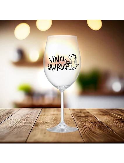 VÍNOSAURUS - čirá sklenice na víno 350 ml VÍNOSAURUS - čirá sklenice na víno 350 ml