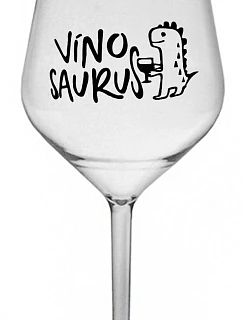 VÍNOSAURUS - čirá nerozbitná sklenice na víno 470 ml