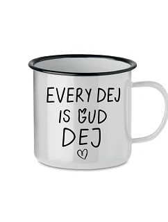 EVERY DEJ IS GUD DEJ - bílý plecháček 350 ml