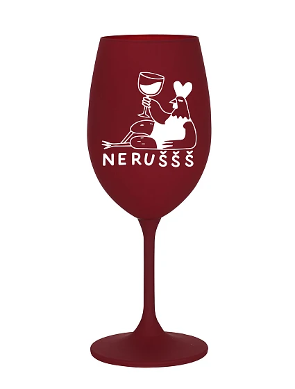 NERUŠŠŠ - bordó sklenice na víno 350 ml NERUŠŠŠ - bordó sklenice na víno 350 ml