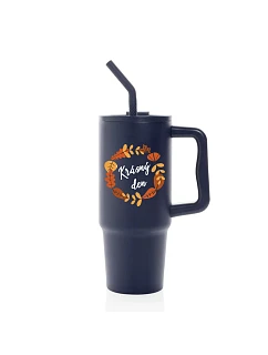KRÁSNÝ DEN (PODZIM) - modrý cestovní termohrnek 900 ml