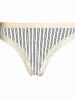 Dámská tanga Tonal Logo Lace UW0UW04463-0F8 - Tommy Hilfiger