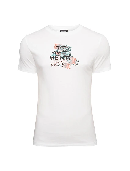 Pánské Tričko s krátkým rukávem 00SZU9-0GASC-100 - Diesel