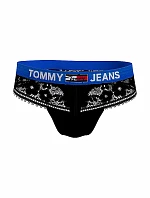 Dámská tanga Jeans Lace UW0UW03950-BDS - Tommy Hilfiger