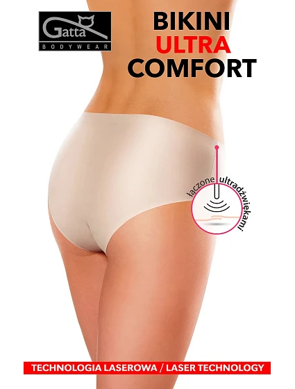 Dámské kalhotky Bikini Ultra Comfort Béžová - Gatta Dámské kalhotky Bikini Ultra Comfort Béžová - Gatta