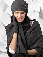 Dámská šála 01 tmavě šedá - Kamea