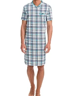 Pánská noční košile 12724-253 modrobílá - Vamp