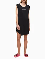 Plážové šaty KW0KW01008-BEH černá - Calvin Klein