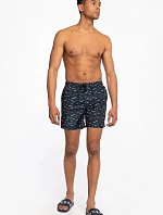 Pánské plavky F1GT03WO05Y U173 tmavě modré - Guess