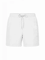 Pánské koupací kraťasy KM00718 YCD bílé - Calvin Klein