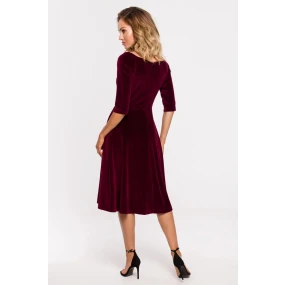Dámské šaty M645 Maroon -  Moe