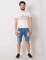 Džínové šortky MH SN 3012 58P modré - FPrice