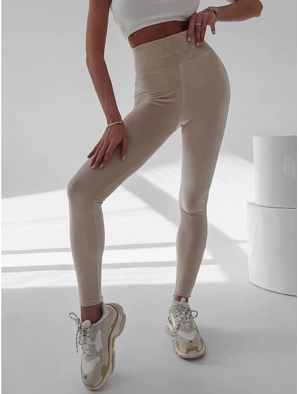 Dámské legíny model 18480682 béžové - Ola Voga