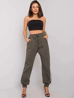 Dámské tepláky 7237.81 tmavá khaki - FPrice