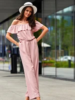 Dámský overal KMB0005 Pudr růžová - Roco Fashion