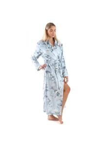 Dámský župan Miya 2126 0013 Světle šedá japonská zahrada - Vestis