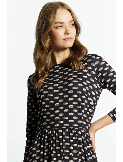 Elegantní dámské šaty model 19381686 černé Monnari - BeWear