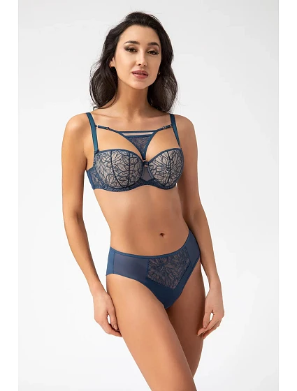 Dámská podprsenka  Modrá s béžovou  model 19396579 - Gorsenia