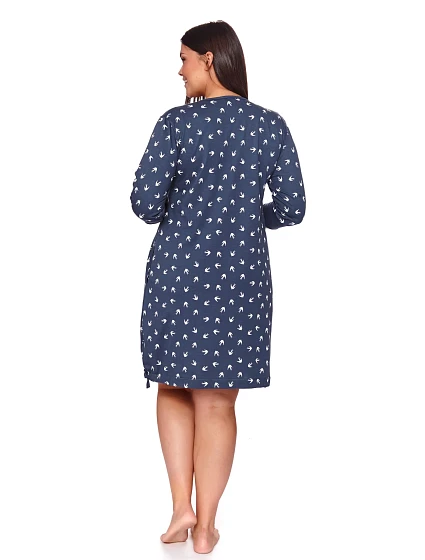 Dámská noční košile model 19529977 tm.modrá - DOCTOR NAP