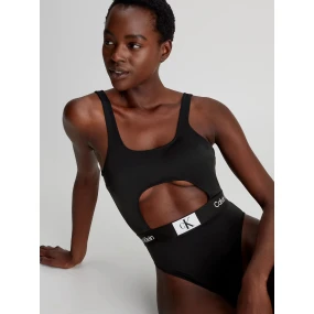 Dámské jednodílné plavky KW0KW02357 BEH černé - Calvin Klein