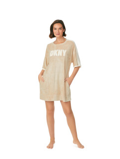 Dámská noční košile YI30013 221 sv. béžová - DKNY