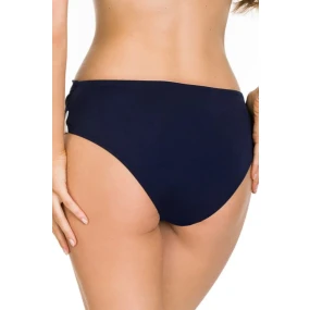 Dámské plavkové kalhotky MAURITIUS Tmavě modrá s ecru - Mediolano