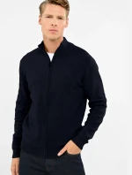 Pánský svetr S-Natan Navy Blue - Volcano