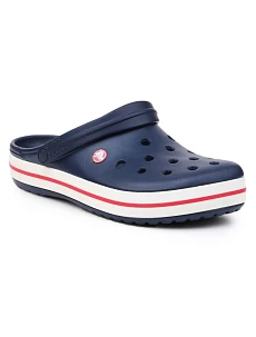 Unisex pánské a dámské nazouváky Crockband 11016-410 Tmavě modrá s červenou - Crocs