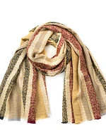 Šála Sz16443 hnědo.žlutá - Art Of Polo