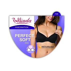 Dámská vyztužená podprsenka PERFECT SOFT BRA černá - Bellinda Dámská vyztužená podprsenka PERFECT SOFT BRA černá - Bellinda