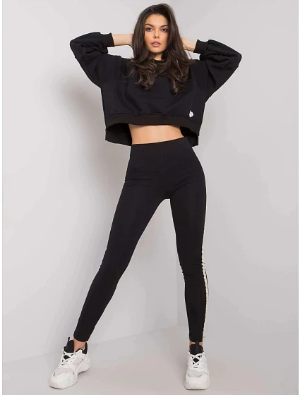 Dámské legíny RV LG Černá se zlatou Rue model 21122198 - Rue Paris