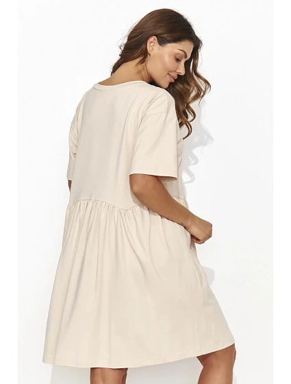 Denní šaty model 21149201 béžové - Numinou