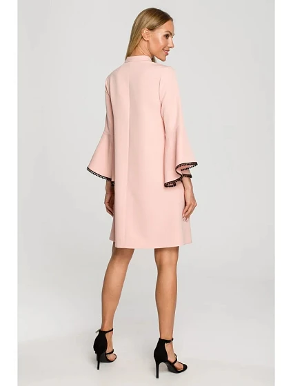 Dámské šaty model 21217802 Pudr růžová - Moe