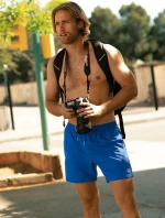 Pánské plavecké šortky Self SM 27 N modré - Self