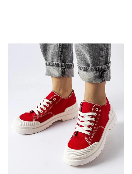 Dámské tenisky model 21273605 červené Solea - SWEET SHOES