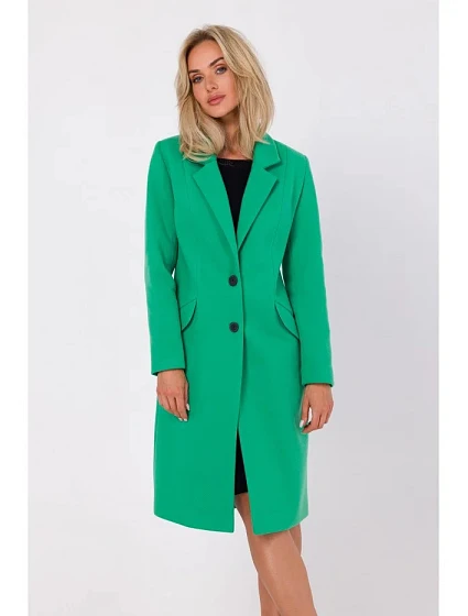 Dámský kabát model 21494815 Zelená - Moe