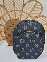 Dámská kabelka přes rameno ST-76 Černá vzor - Bruno Rossi