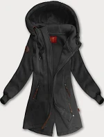 Dlouhá dámská mikina s kapucí (AMG-675/2) grafit - Goodlooking