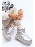 Dámské sněhule na masivní platformě VL226P Stříbrná - Seastar Dámské sněhule na masivní platformě VL226P Stříbrná - Seastar