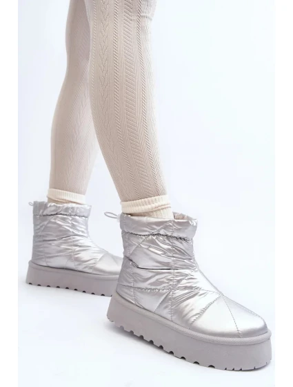 Dámské sněhule na masivní platformě VL226P Stříbrná - Seastar Dámské sněhule na masivní platformě VL226P Stříbrná - Seastar