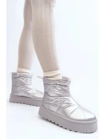 Dámské sněhule na masivní platformě VL226P Stříbrná - Seastar Dámské sněhule na masivní platformě VL226P Stříbrná - Seastar