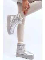 Dámské sněhule na masivní platformě VL226P Stříbrná - Seastar Dámské sněhule na masivní platformě VL226P Stříbrná - Seastar