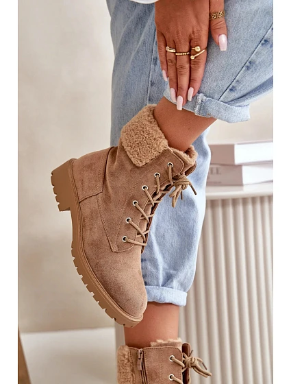 Dámské kotníkové boty model 21848863 Taupe hnědá - SEASTAR