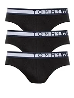Pánské slipy 3PACK UM0UM01227 Černá s bílou - Tommy Hilfiger