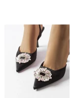 Dámské lodičky na jehlovém podpatku M508 Černá - Wellspring Dámské lodičky na jehlovém podpatku M508 Černá - Wellspring