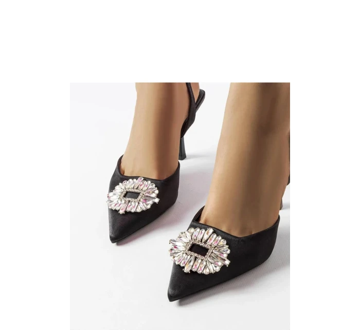 Dámské lodičky na jehlovém podpatku M508 Černá - Wellspring Dámské lodičky na jehlovém podpatku M508 Černá - Wellspring