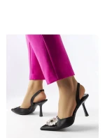 Dámské lodičky na jehlovém podpatku M508 Černá - Wellspring Dámské lodičky na jehlovém podpatku M508 Černá - Wellspring