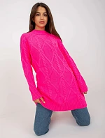 Dámský svetr 8012.88P fluo růžový - FPrice