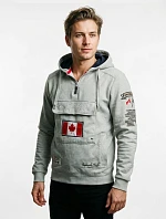 Pánská mikina RBMWW3826H/CP Šedá s potiskem - Canadian Peak